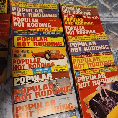 Lot of 1960's Car Magazines Motor Tend ,Popular Hot Rodding