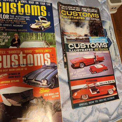 Lot of Car Magazines 1960's Customs Cars Hot rod Parts