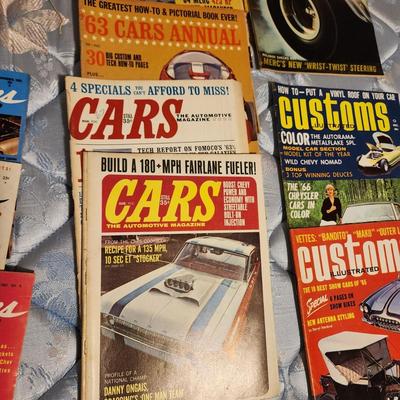 Lot of Car Magazines 1960's Customs Cars Hot rod Parts