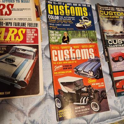 Lot of Car Magazines 1960's Customs Cars Hot rod Parts