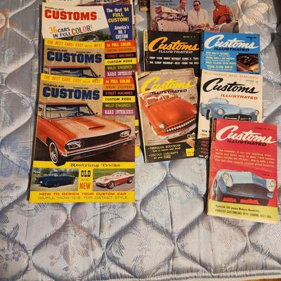 Lot of Car Magazines 1960's Customs Cars Hot rod Parts