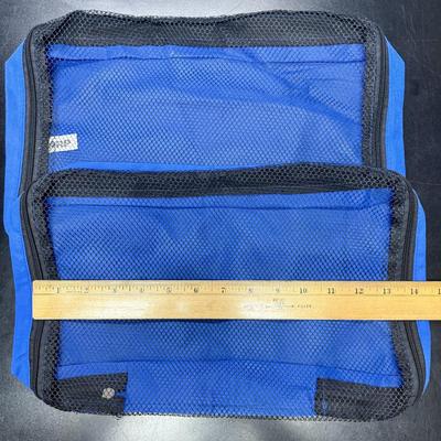 Sale Photo Thumbnail #405: Royal Blue nylon with black breathable mesh. 2 are approx. 13" x 10" x 3", 1 is approx. 11" x 7" x 2", and 1 is approx. 10" x 4" x 2".  New condition.