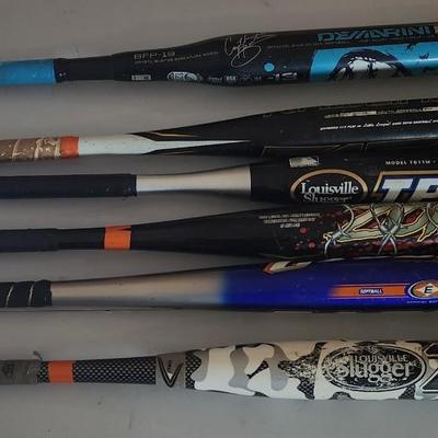Sale Photo Thumbnail #82: Baseball / Softball bat lot. 
You will receive all bats pictured and will come as is.