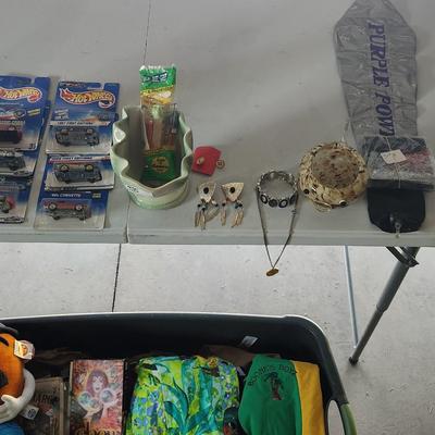 Sale Photo Thumbnail #91: You will receive all items pictured plus different items that will be in tote. Items like Movies, vintage shirts and pants other toys

***Bin Not Included***