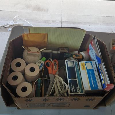 Sale Photo Thumbnail #98: Office supply lot.
You will receive everything pictured as is. 
Items included - Printing calculator,  office telephone,  vintage caller-id and premium pens plus much more.