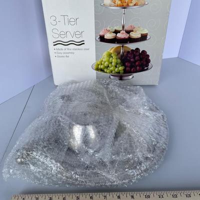 Stainless Steel 3 Tier Server
