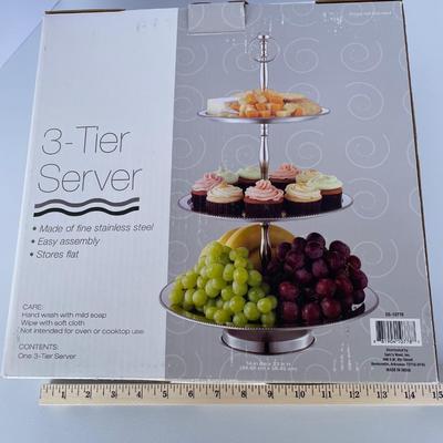 Stainless Steel 3 Tier Server