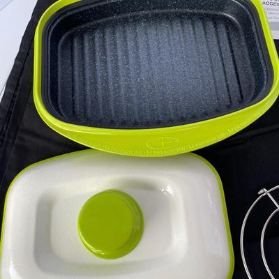 Microwave Cooker with lid, Stainless Steamer Accessories