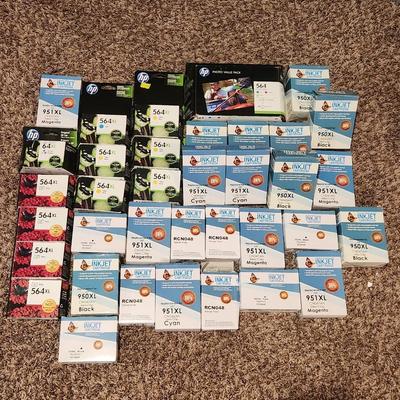 Sale Photo Thumbnail #100: Ink Cartridge Lot - Canon & Inkjet color print cartridges.
Tons of colors and sizes all brand new. All cartridges will ship as is.
