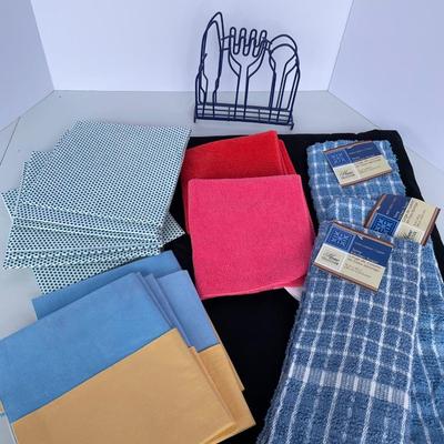 Kitchen lot Blue towels