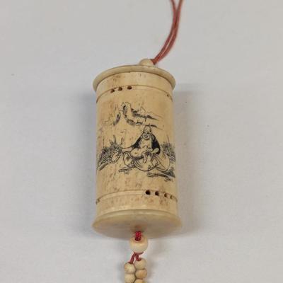 Japanese Carved Bone Engraved Inro