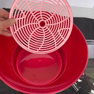 New Red Acrylic Chiller Bowl