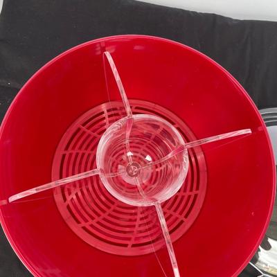 New Red Acrylic Chiller Bowl
