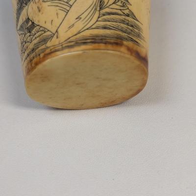 Japanese Carved Snuff Bottle