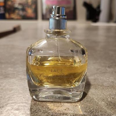 Sale Photo Thumbnail #115: Lace orange flower perfume. Rare retired scent. Used but still smells great. Missing cap but will ship to protect from spilling