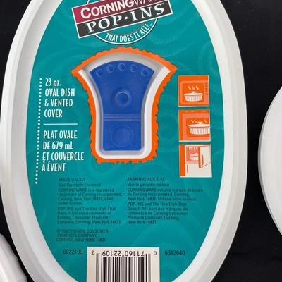 New CorningWare Pop Ins with Lids
