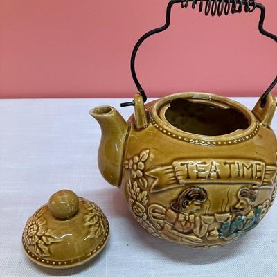 Sale Photo Thumbnail #237: Vintage Japanese teapot. Some damage to inside rim just under lid.
