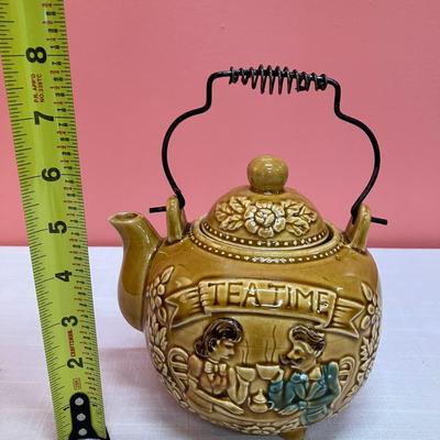 Sale Photo Thumbnail #235: Vintage Japanese teapot. Some damage to inside rim just under lid.