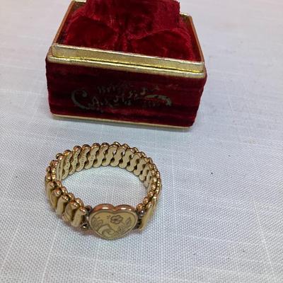 Sale Photo Thumbnail #268: 1940's Vintage WWII era sweetheart bracelet in original box! Excellent condition.