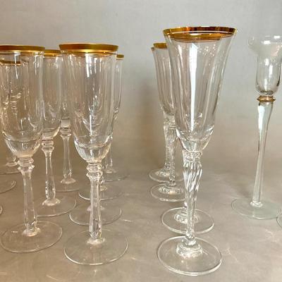 K861 Gold Trim Stemware