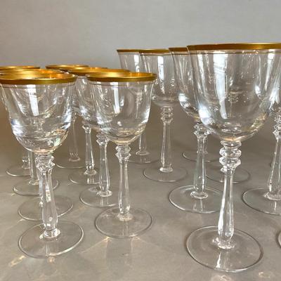 K861 Gold Trim Stemware