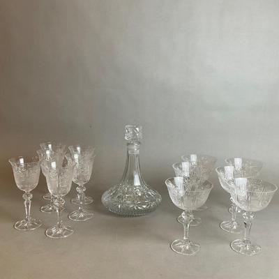 K862 Crystal Stemware with Decanter