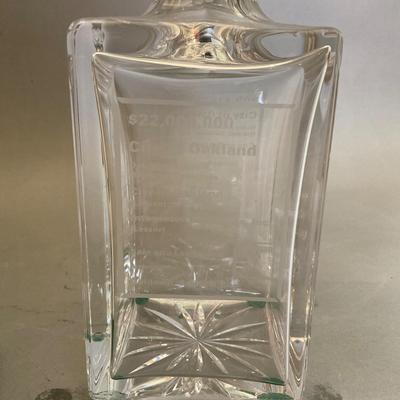 K865 Goldman, Sachs & Co. Commemorative Plaques With Glasses, Decanter & Coffee Mug