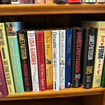 TWO SHELVES OF BOOKS