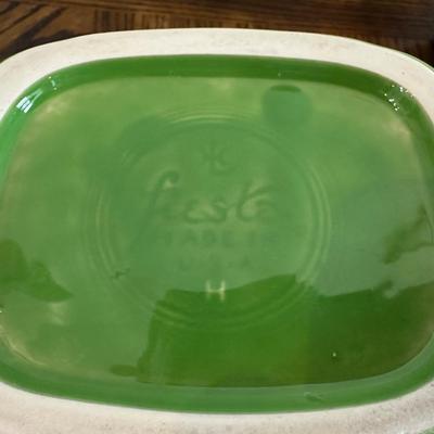FIESTAWARE CUPS/SAUCERS, PITCHER, BOWLS AND PLATTERS