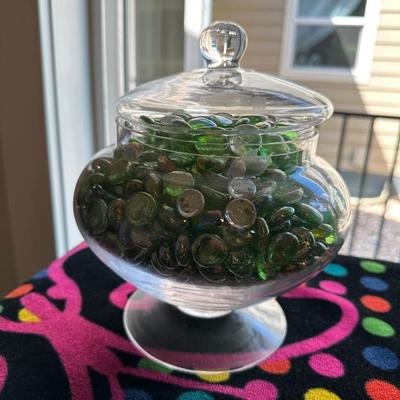 A COLLECTION OF GREEN GLASS