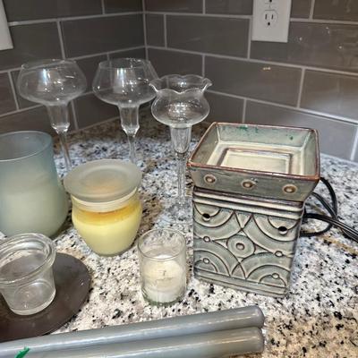 MISC CANDLES AND HOLDERS