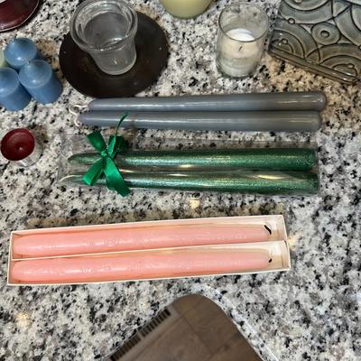 MISC CANDLES AND HOLDERS