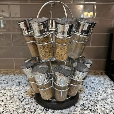 MISC SPICES AND SPICE RACK