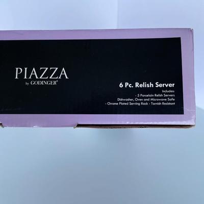 New in Box 6 pc Relish Server