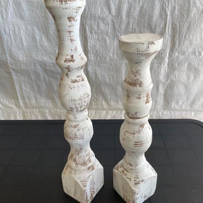 Decorative Whitewashed Spindles