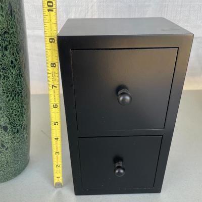 Pier 1 Vase, Black drawers Decor