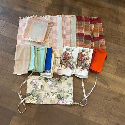 MORE PLACEMATS AND NAPKINS AND APRON