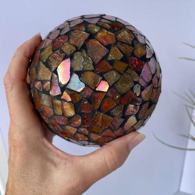 Assorted Decor Lot, Mosaic Ball