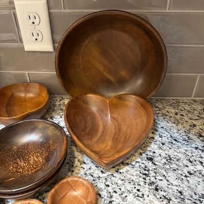 WOOD SALAD SET