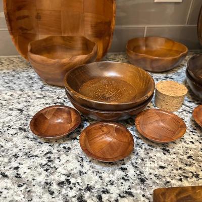 WOOD SALAD SET