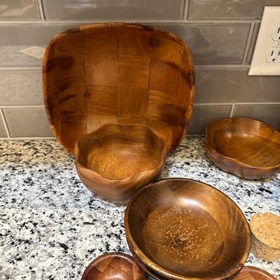 WOOD SALAD SET
