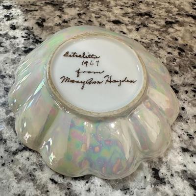 VINTAGE DISHES AND VASE