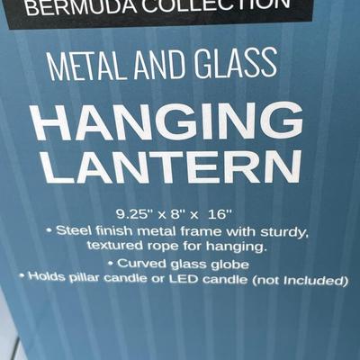 New Glass Lantern with Candle