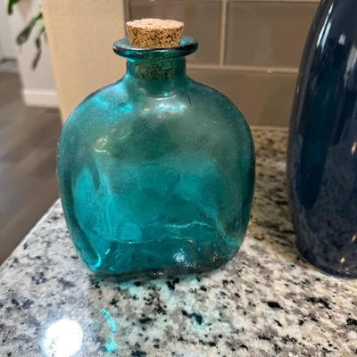 COLLECTION OF BLUE GLASS