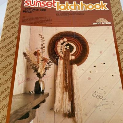 Needlework Kits, Latch hook, Vintage Iron in box