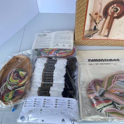 Needlework Kits, Latch hook, Vintage Iron in box