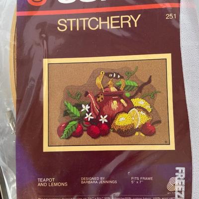 Needlework Kits, Latch hook, Vintage Iron in box