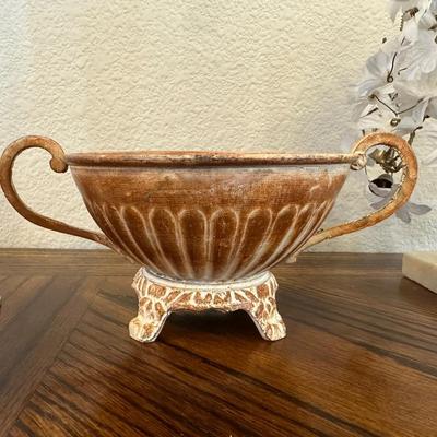 WOODEN BOX, WEIGHTED STERLING SILVER VASE AND MORE