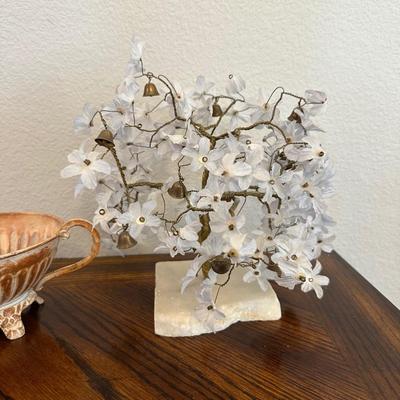 WOODEN BOX, WEIGHTED STERLING SILVER VASE AND MORE
