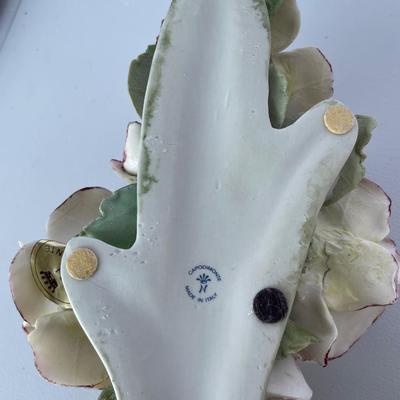 Granny Core Decor Porcelain Bird, Avon Flowers